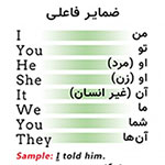 كارت آموزشي ضماير و صفات انگليسي - اندازه كوچك